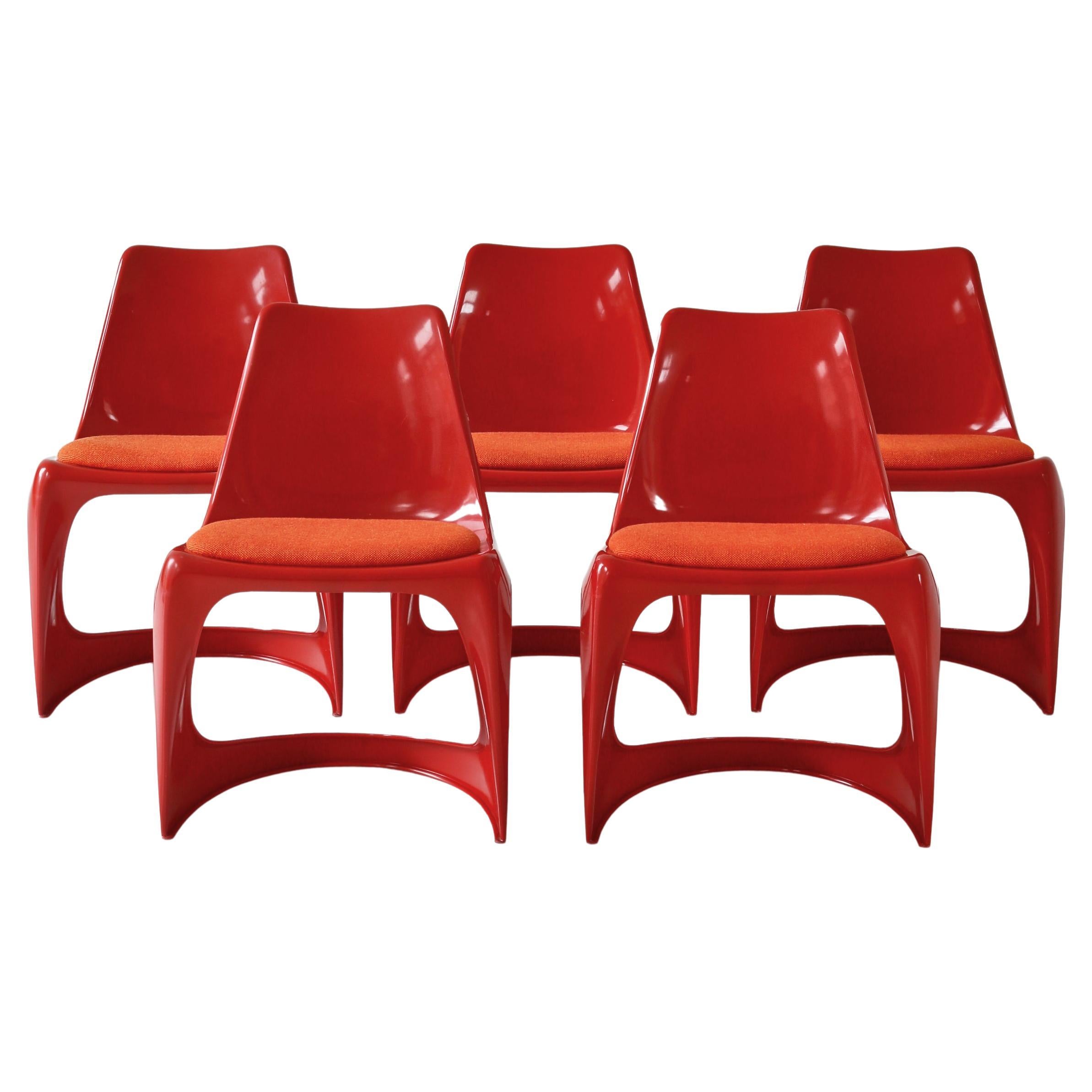 Steen Østergaard Cantilever "290" by CADO, Dining Chairs, Danish Modern, 1970 For Sale