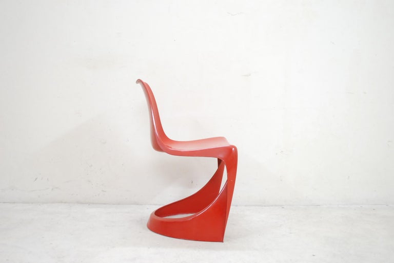 Steen Ostergaard Model 290 Pair of Red Chair for Cado, 1970 For Sale 1
