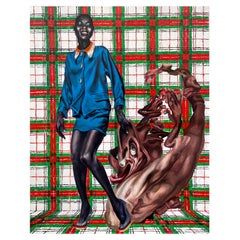 Stef Duffy, "Tazze di carne!". Serie n. 2/8 Pittura ad olio figurativa, 2018