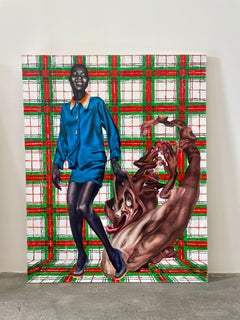 Stef Duffy, "¡Toallas de carne!" Serie nº 2/8 Pintura al óleo figurativa, 2018