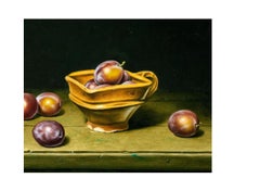 Stefaan Eyckmans -Still Life with Plums - 2009 - Painting
