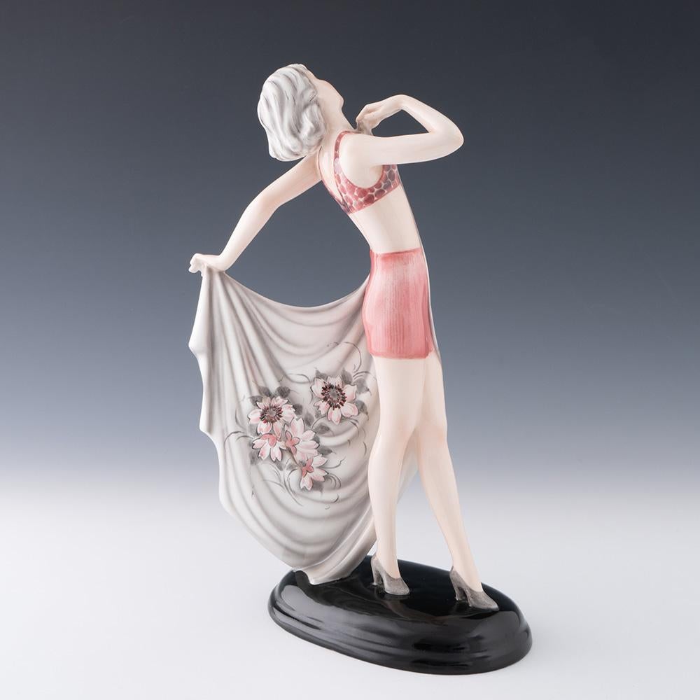 Art Déco Stefan Dakon per Goldscheider Figure c1930 in vendita