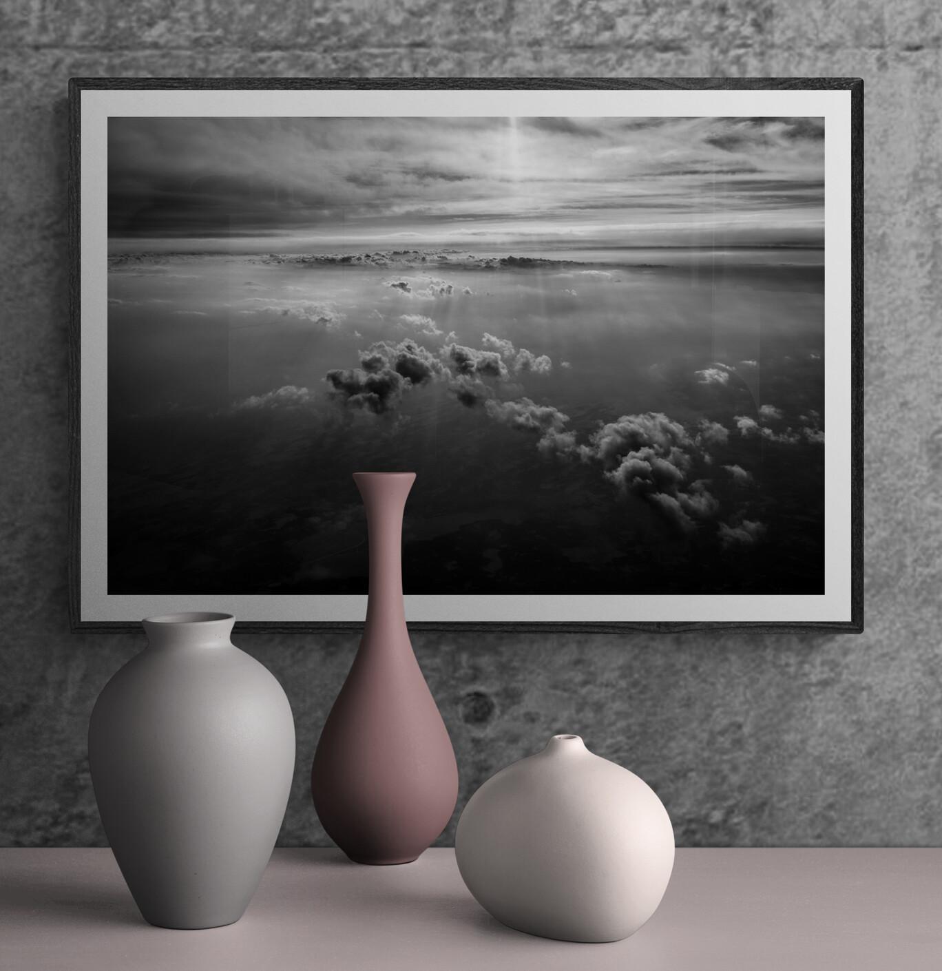 Cloudscape 2, Iraq 2016 - Fotografía artística de edición limitada - Landscape Photograph Negro de Stefan Darte