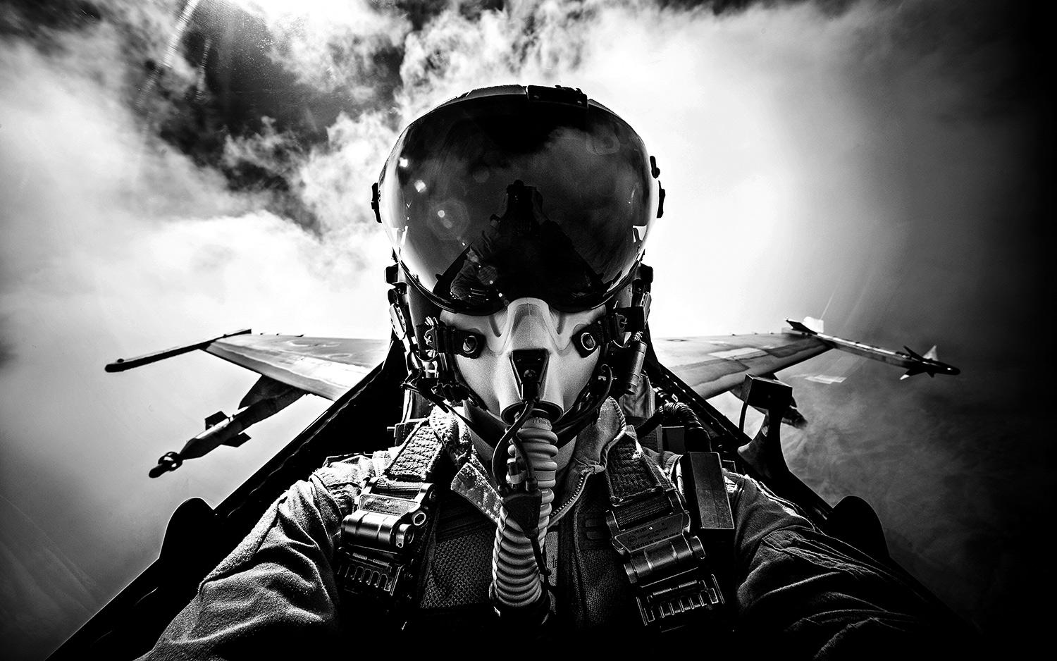 Stefan Darte Black and White Photograph - Selfie @ Altitude - Belgium 2013 - Limited Edition # 1/7 Fine Art Photography