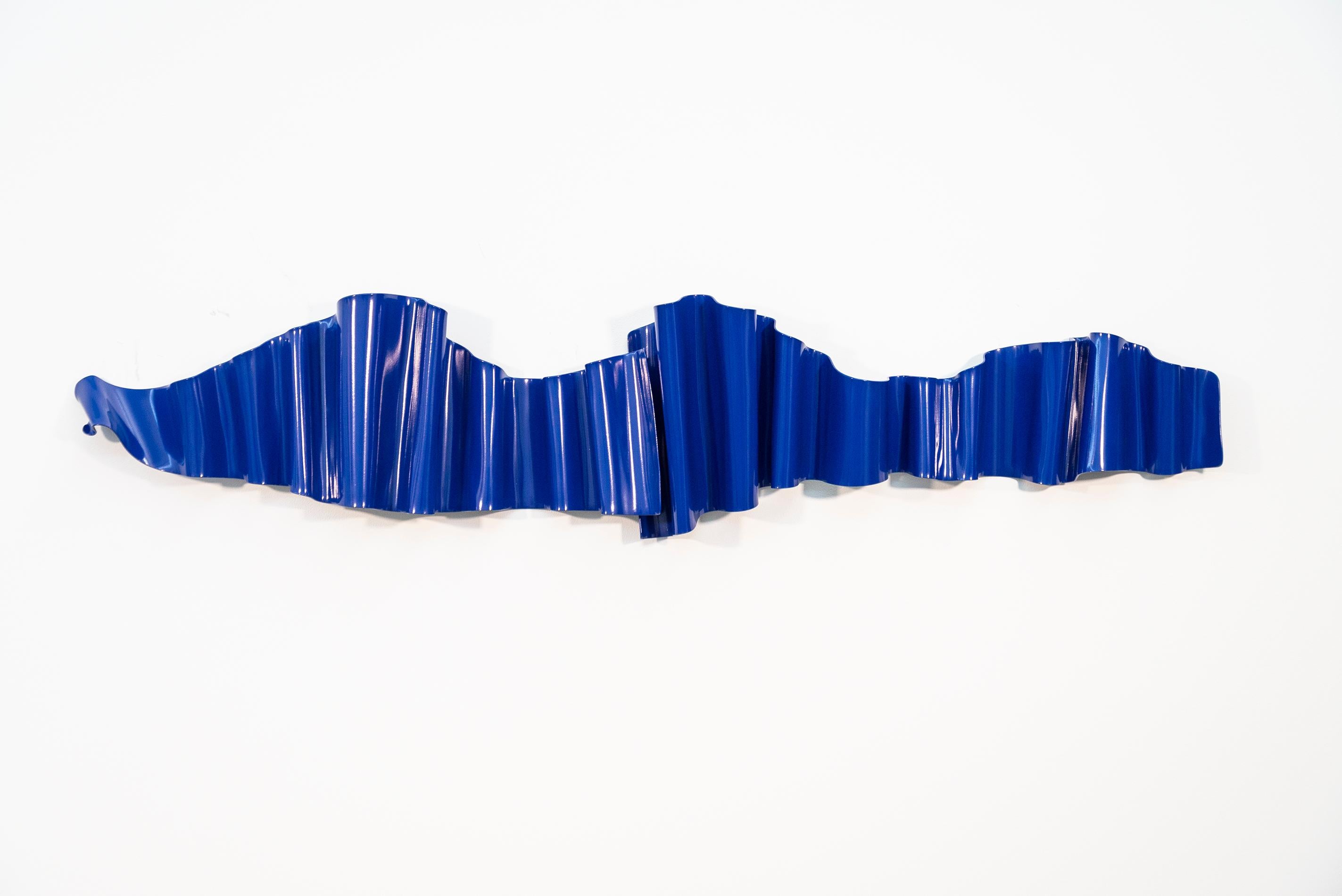 Soul Gate 48 (Diptychon) - glänzend, Band, pulverbeschichteter Stahl, Wandskulptur