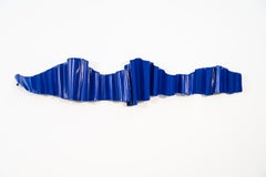 Soul Gate 48 (Diptych) - glossy, ribbon, powder coated steel, wall sculpture