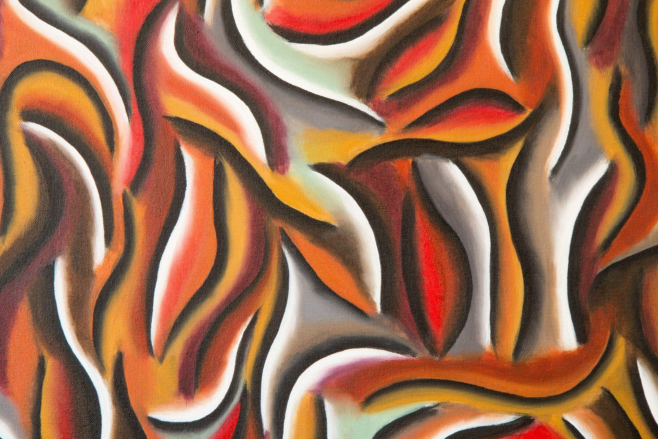 Earth rhythms-3, Painting, Acrylic on Canvas For Sale 1