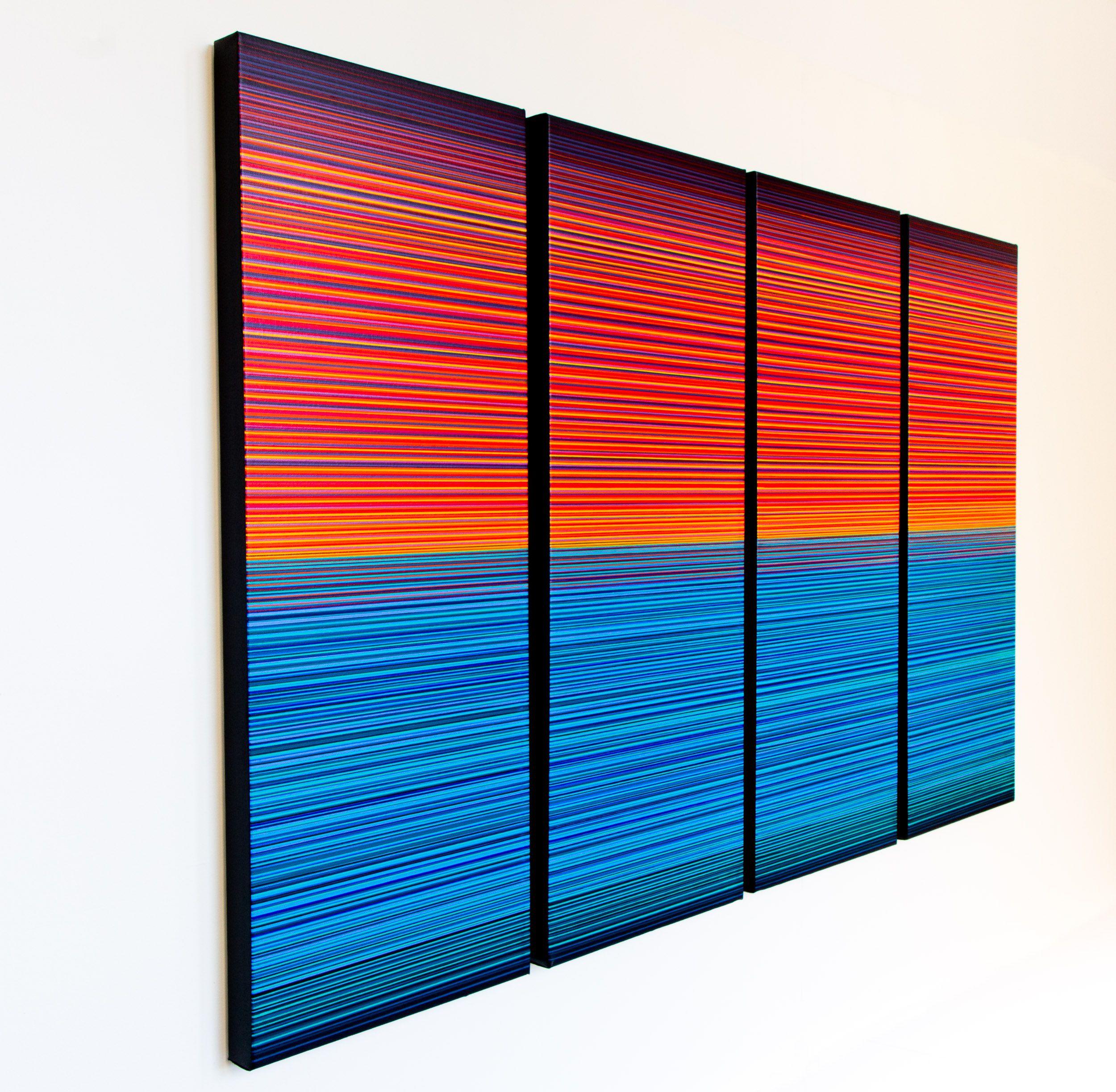 Progressione logica  - 41, Pittura, Acrilico su tela - Painting Astratto di Stefan Fierros