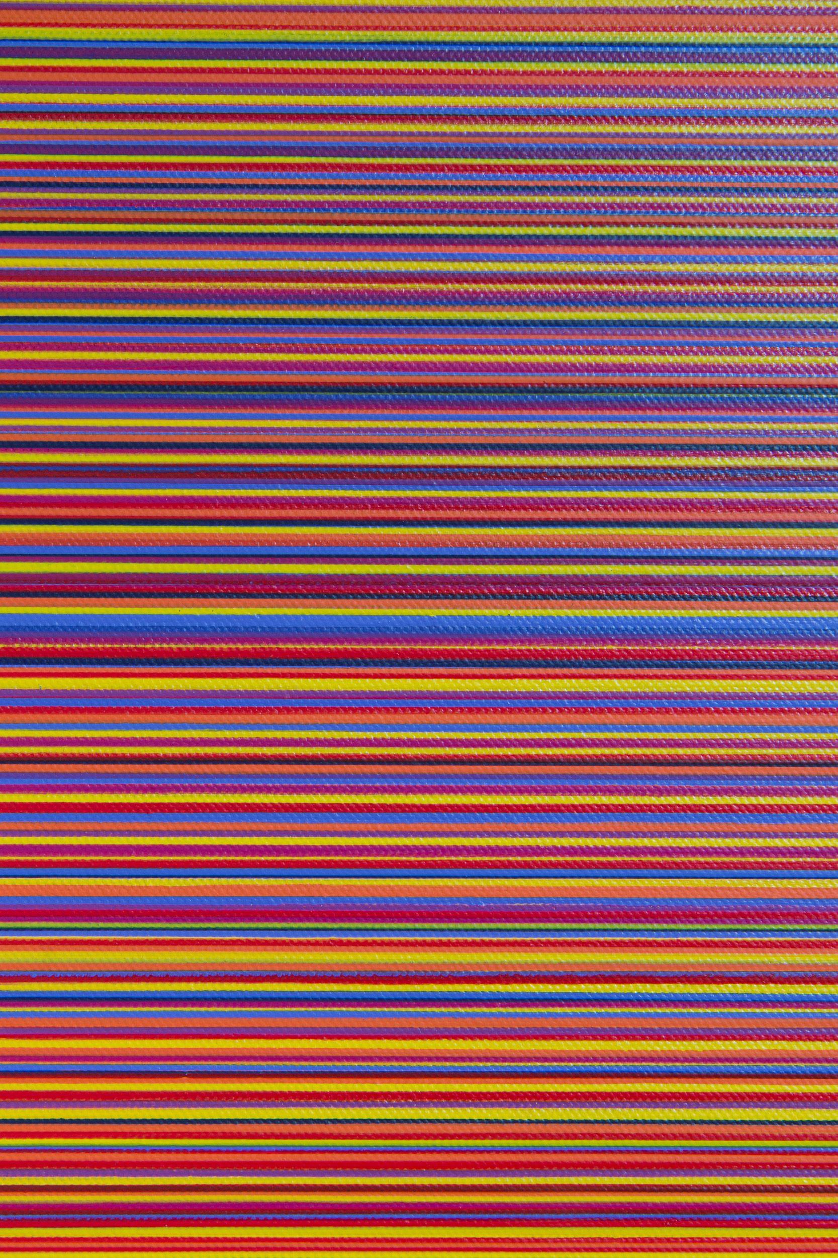 Progressione logica - 42, Pittura, Acrilico su tela - Abstract Painting Blu di Stefan Fierros
