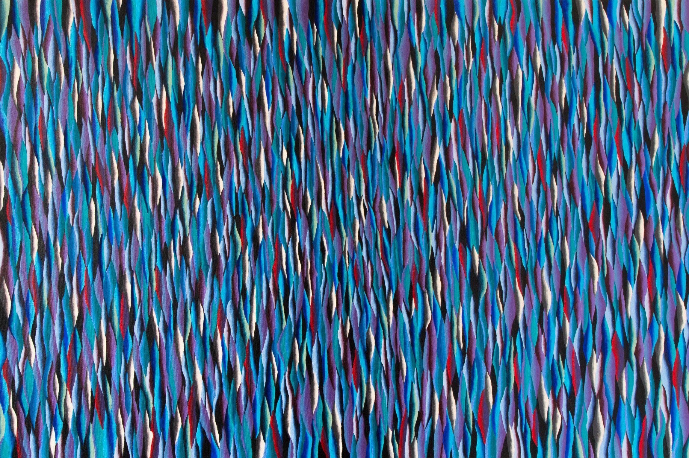 Stefan Fierros Abstract Painting – Shifting harmonies- 4, Gemälde, Acryl auf Leinwand