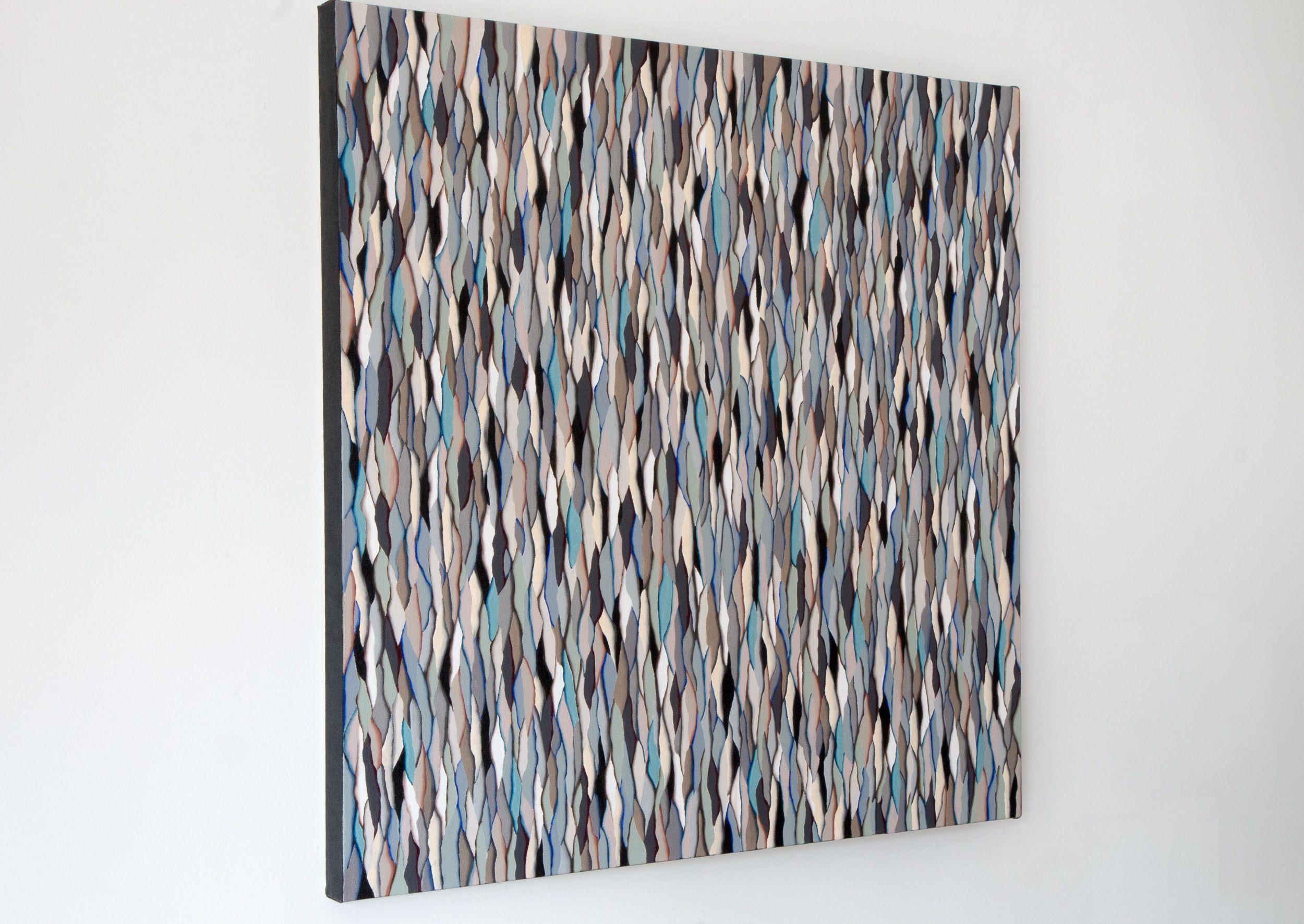 Esta obra es el quinto trabajo de esta serie inspirada en diversos patrones y ritmos naturales que han evolucionado a lo largo del tiempo. Estos patrones y ritmos de color se han fusionado en esta obra de arte dando como resultado un ritmo vibrante