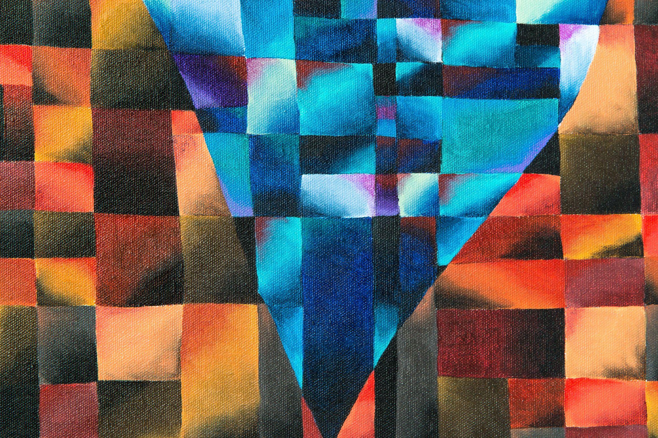 Sintesi - 2, Pittura, Acrilico su tela - Painting di Stefan Fierros
