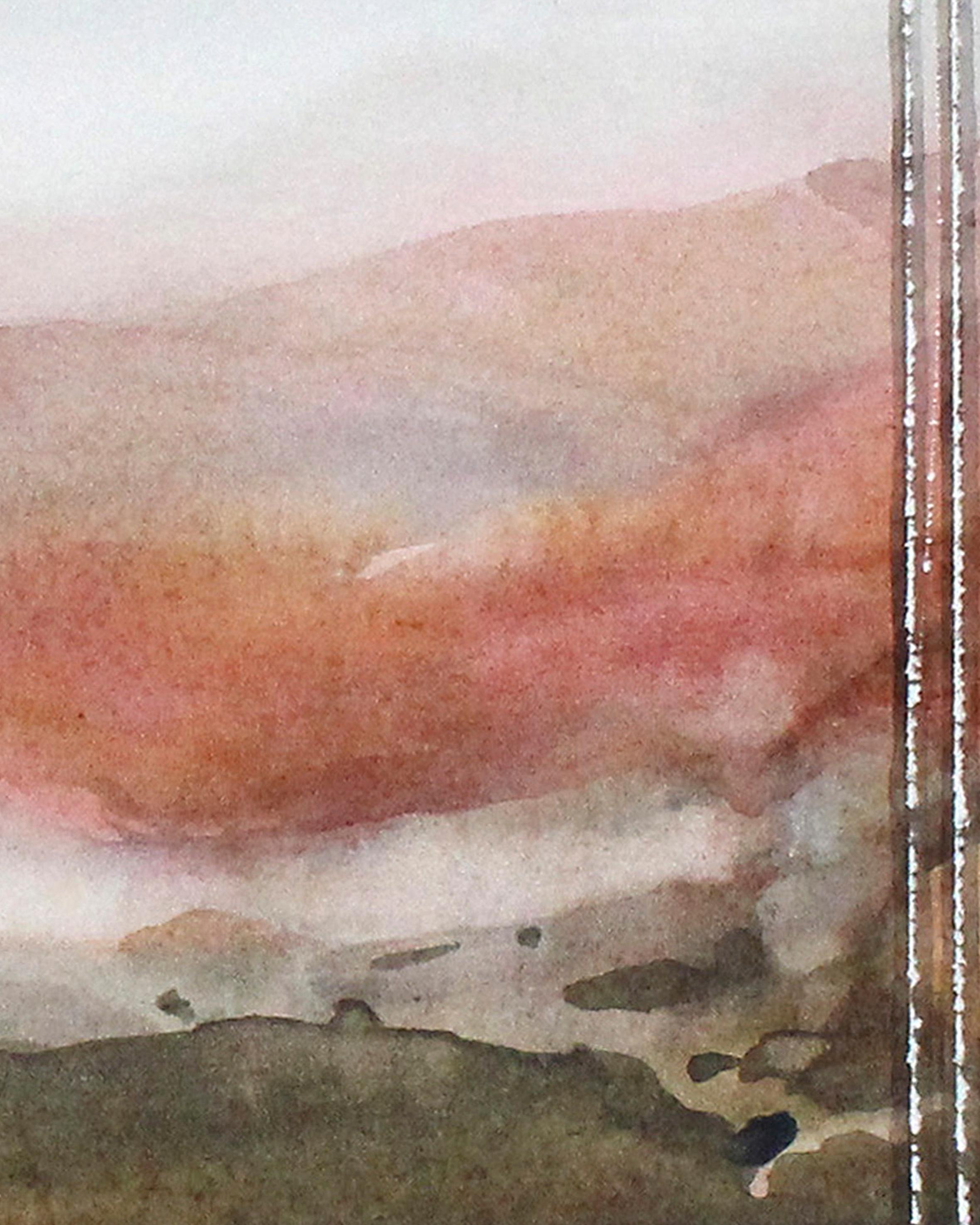 Close of Day, original Stefan Gevers gerahmtes zeitgenössisches Aquarell Landschaft im Angebot 2