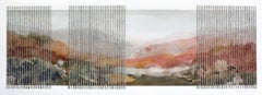 Close of Day, original Stefan Gevers gerahmtes zeitgenössisches Aquarell Landschaft