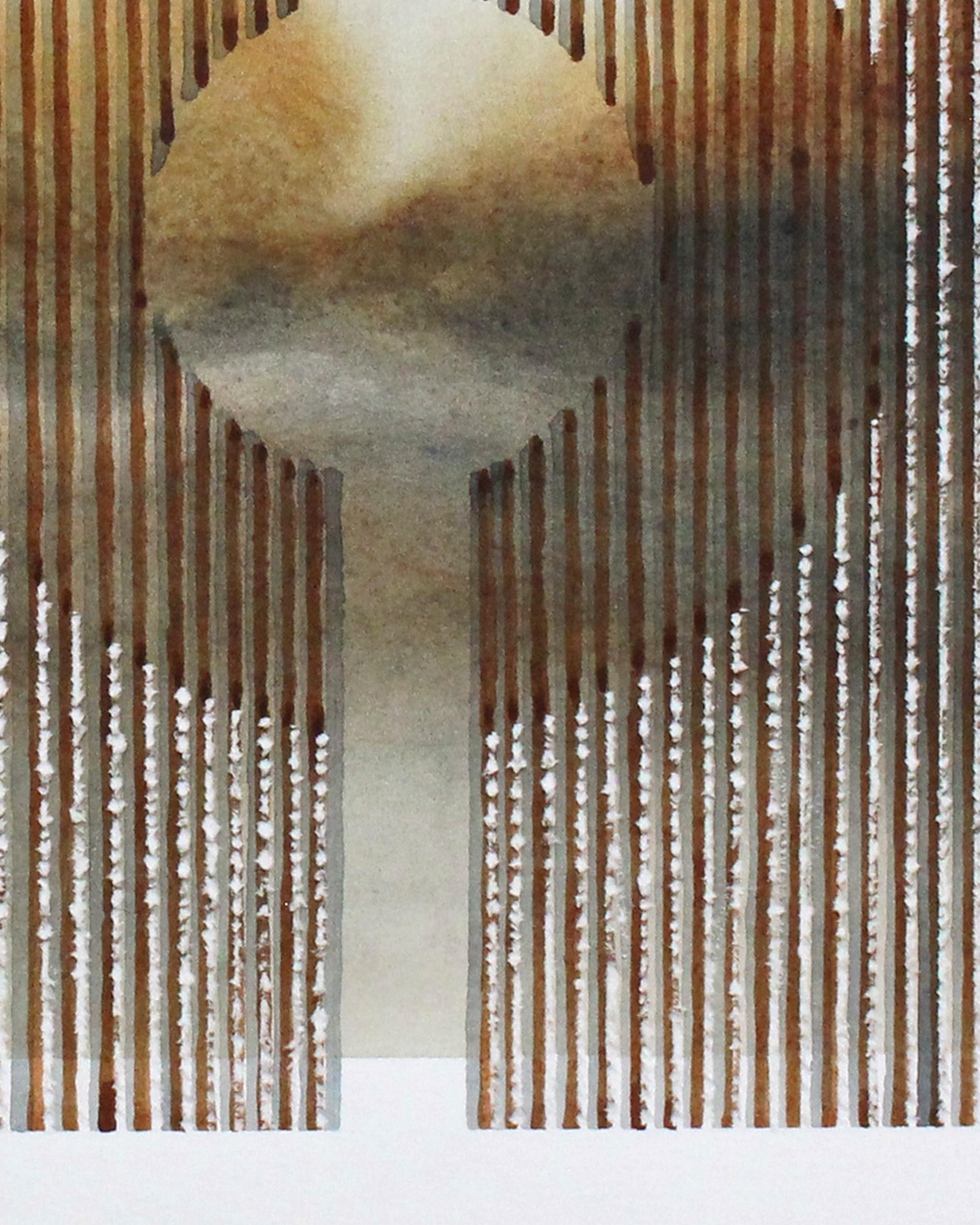 Composing Lines, aquarelle contemporaine originale encadrée de Stefan Gevers en vente 5