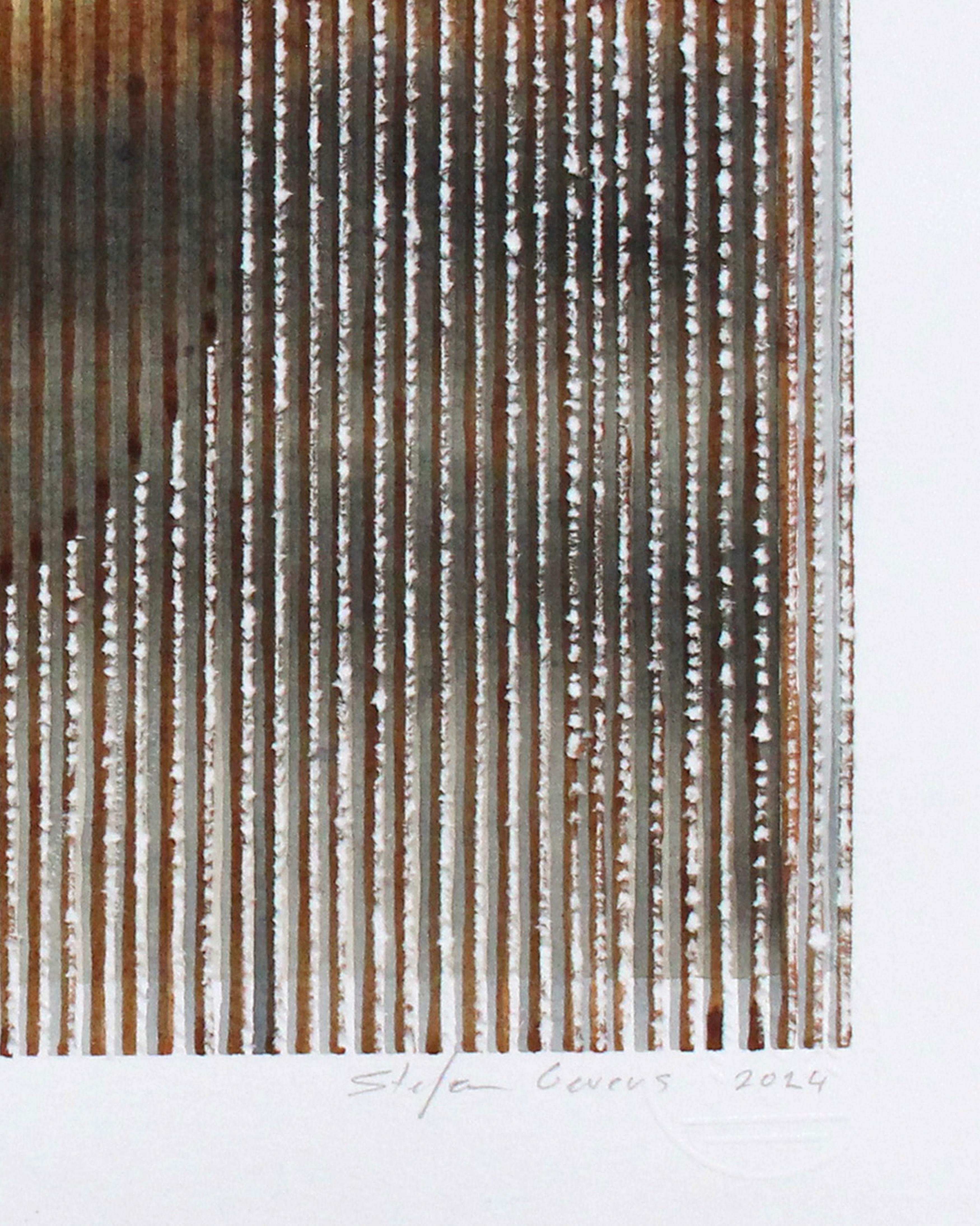 Composing Lines, aquarelle contemporaine originale encadrée de Stefan Gevers en vente 6
