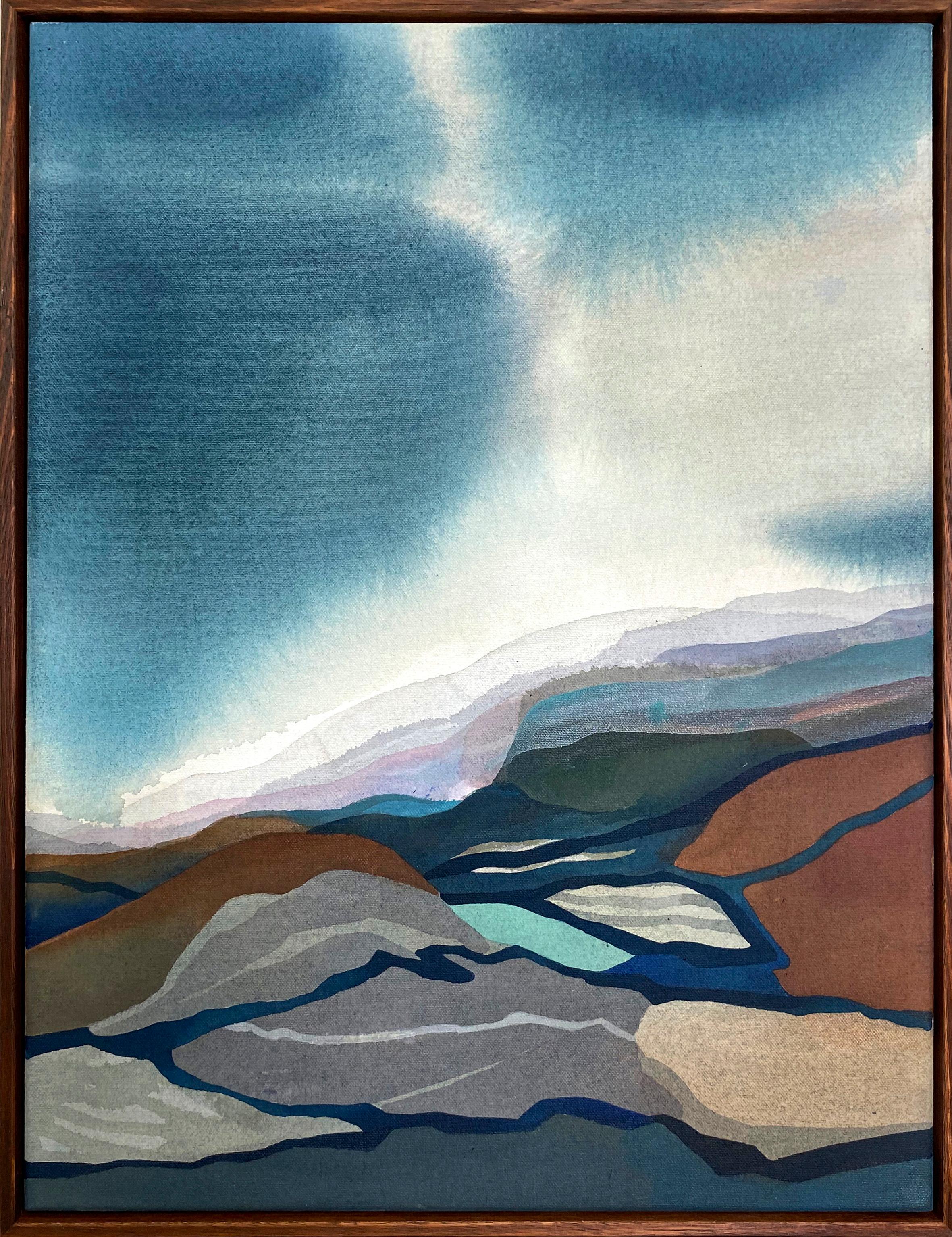 Quiet Composition #1, zeitgenössische Landschaftsmalerei von Stefan Gevers im Angebot 3