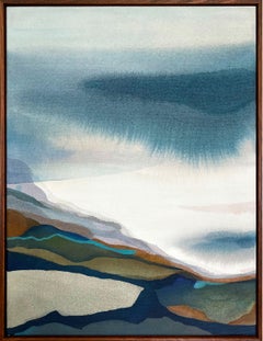 Quiet Composition #2, framed, contemporary landscape painting by Stefan Gevers