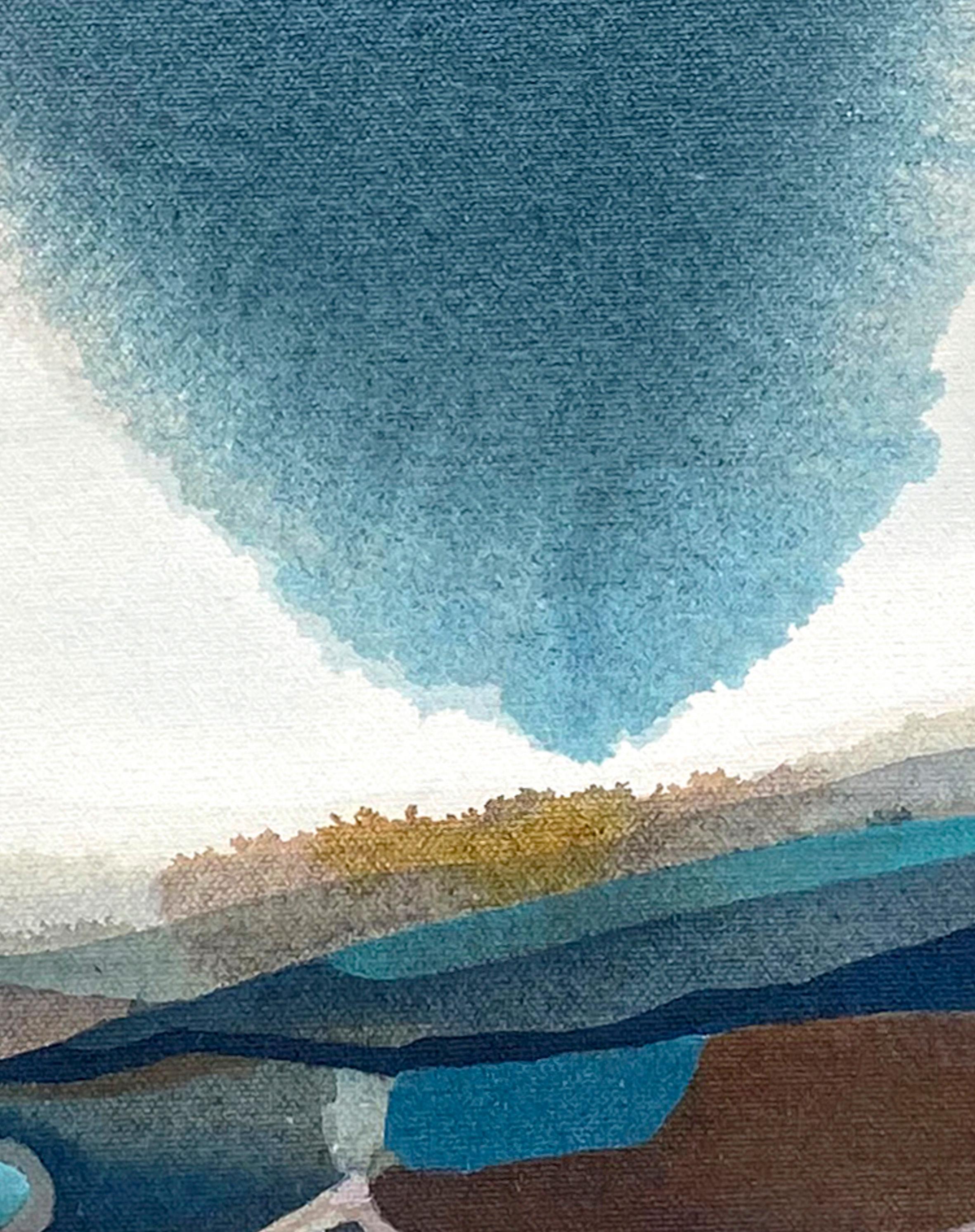 Quiet Composition #5, quadro di paesaggio contemporaneo incorniciato di Stefan Gevers in vendita 7