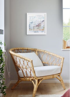 White Lights, original Stefan Gevers framed contemporary watercolour landscape