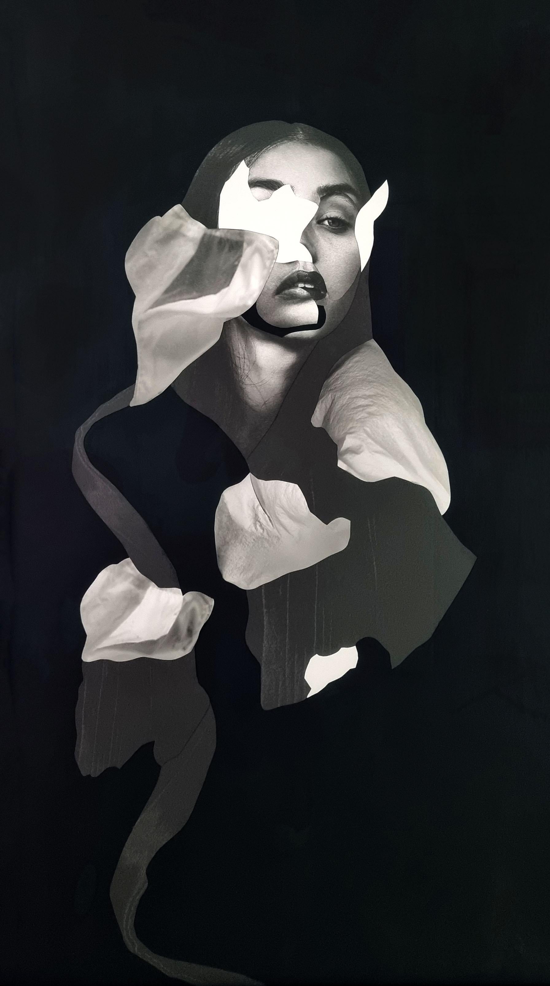 Auflösung (Abstrakter Expressionismus), Mixed Media Art, von Stefan Gunnesch