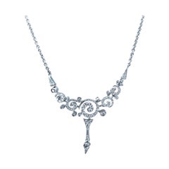 Stefan Hafner 1.15 Carats, 18kt White Gold Mini Swirl Diamond Necklace