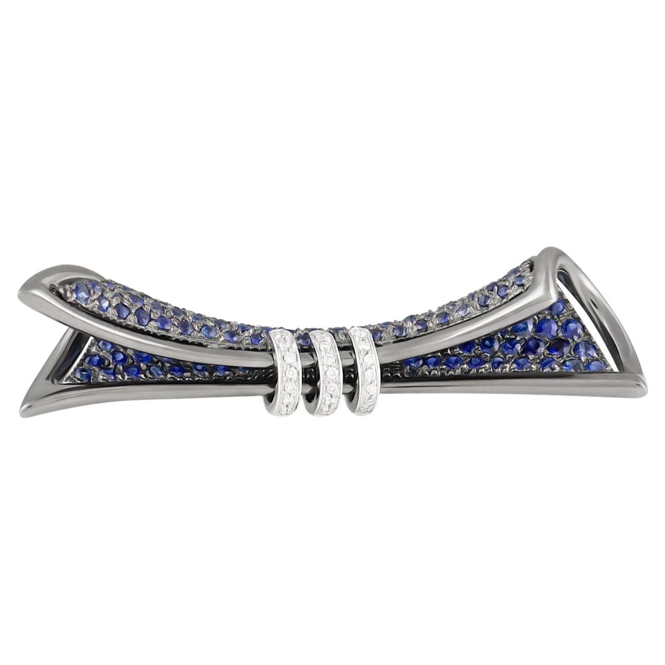 Stefan Hafner Pin
18K Black Rhodium
Diamond: 0.09ctw
Sapphire: 1.25ctw
Italian made
Retail price: $6,200.00
SKU: BLU01387