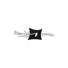 Stefan Hafner 18K White Gold Diamond Pin