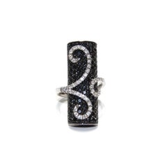 Stefan Hafner Bague en or blanc 18 carats et diamants