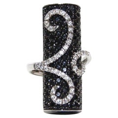 Stefan Hafner Bague en or blanc 18 carats et diamants