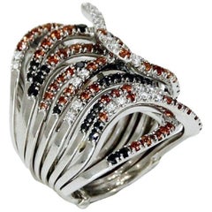 Stefan Hafner Bague en or blanc 18 carats