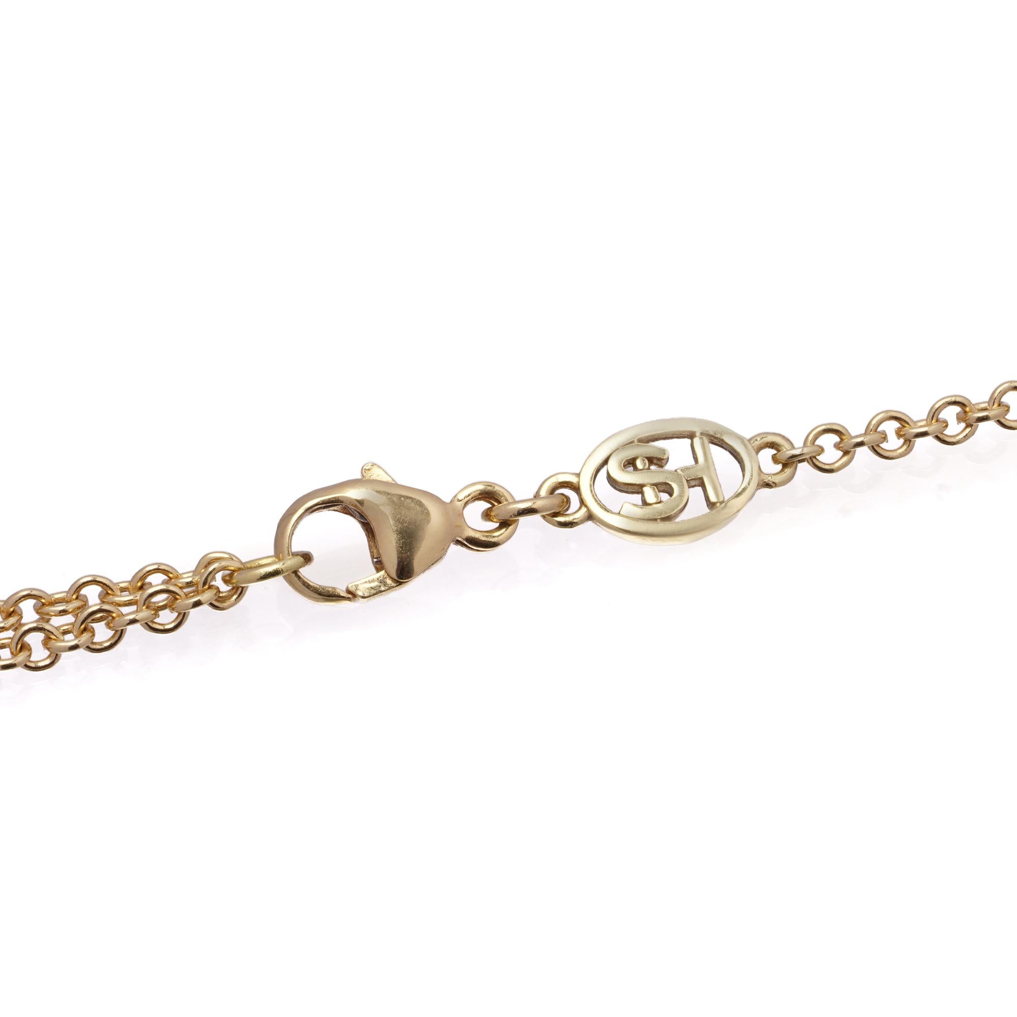 Stefan Hafner 18kt Gelbgold Diamant-Anhänger Halskette, 2,20 Karat im Angebot 6