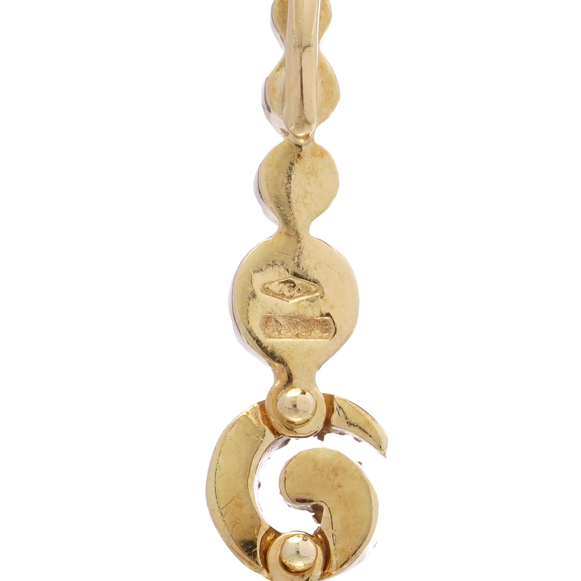 Stefan Hafner 18kt Gelbgold Diamant-Anhänger Halskette, 2,20 Karat Damen im Angebot