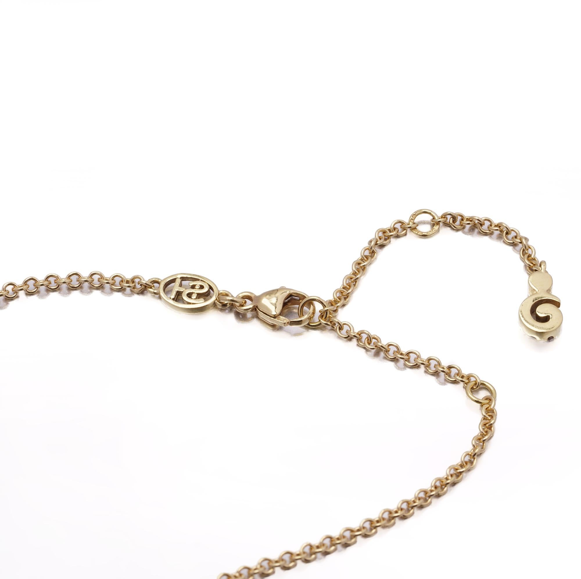 Stefan Hafner 18kt Gelbgold Diamant-Anhänger Halskette, 2,20 Karat im Angebot 1