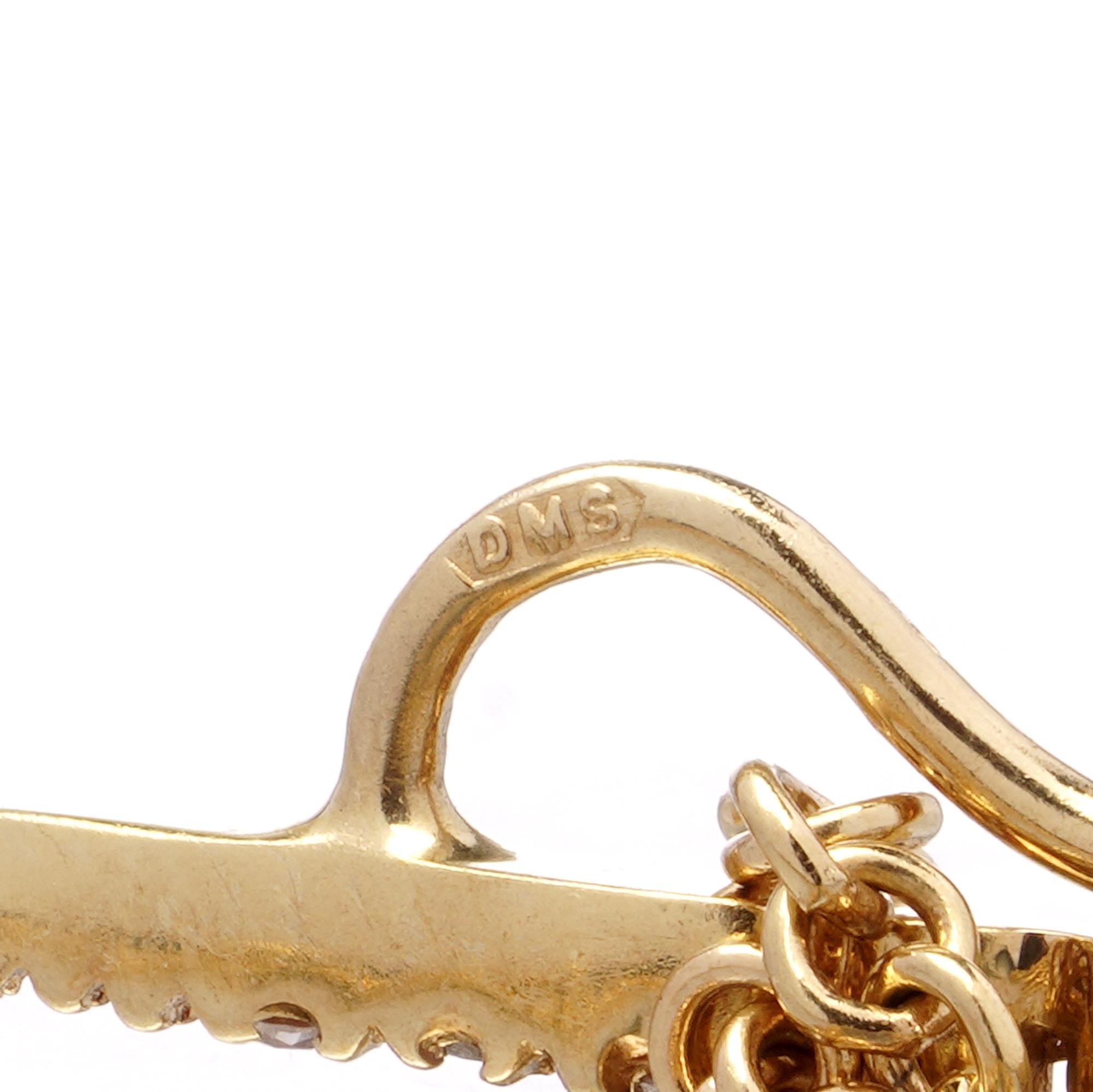 Stefan Hafner 18kt Gelbgold Diamant-Anhänger Halskette, 2,20 Karat im Angebot 4