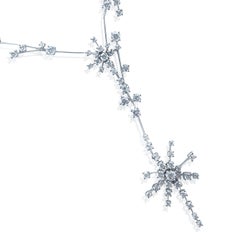 5.00 Carat Diamond set in 18Kt White Gold Stefan Hafner Cocktail Necklace