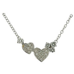 Stefan Hafner Gold Diamond Heart Pendant Necklace
