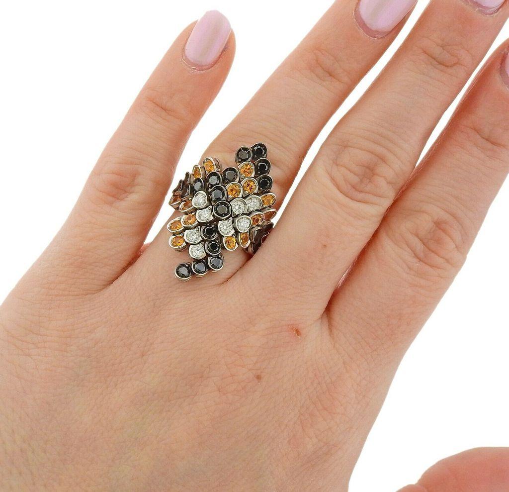 Women's or Men's Stefan Hafner Gold Diamond Sapphire Ring
