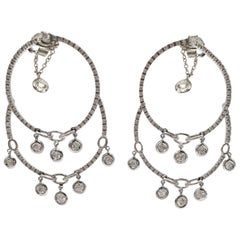 Stefan Hafner White Gold and Diamond Chandelier Earrings