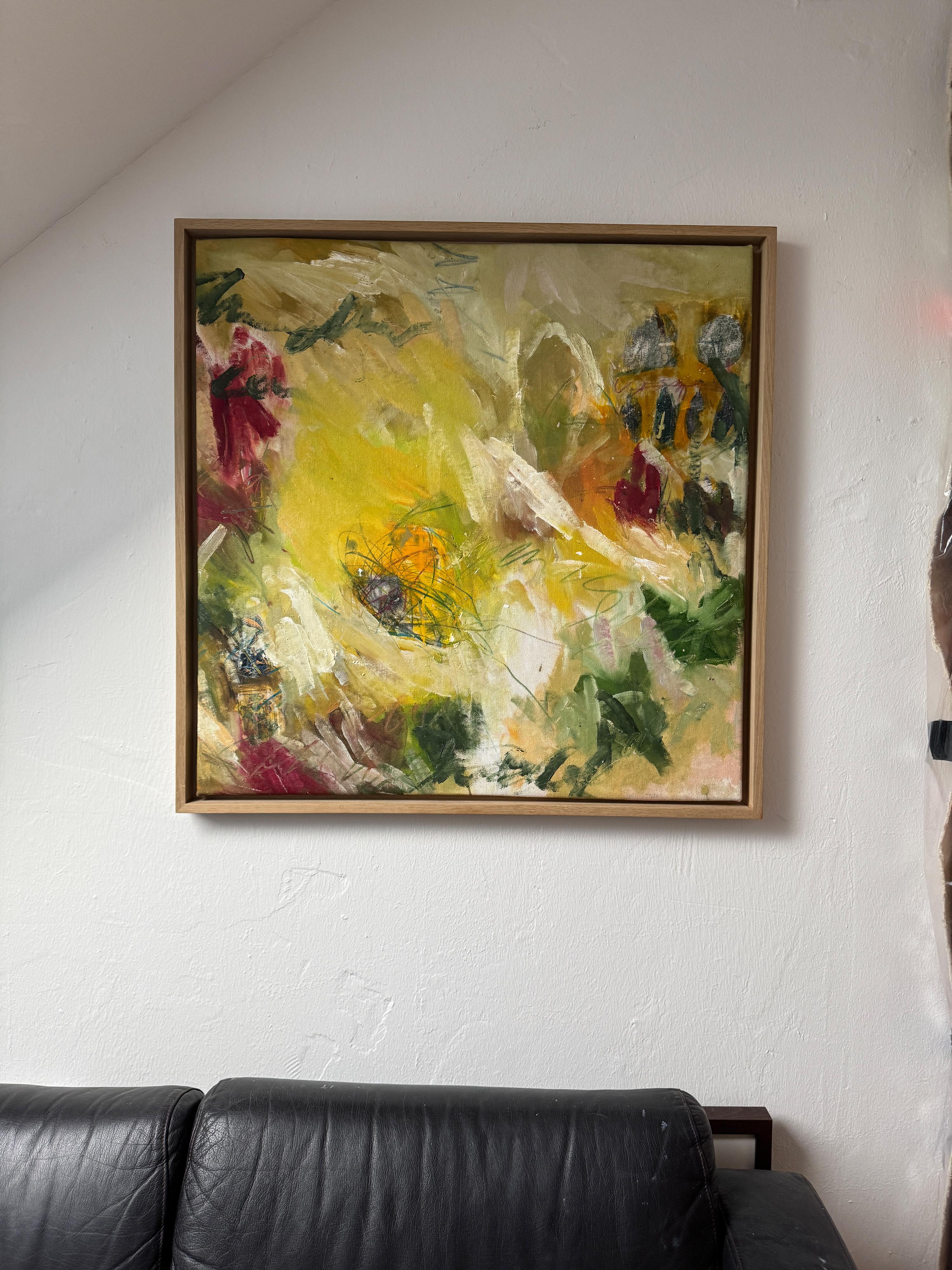 Another green World  - by Stefan Heyer Contemporary abstract oil painting For Sale 9