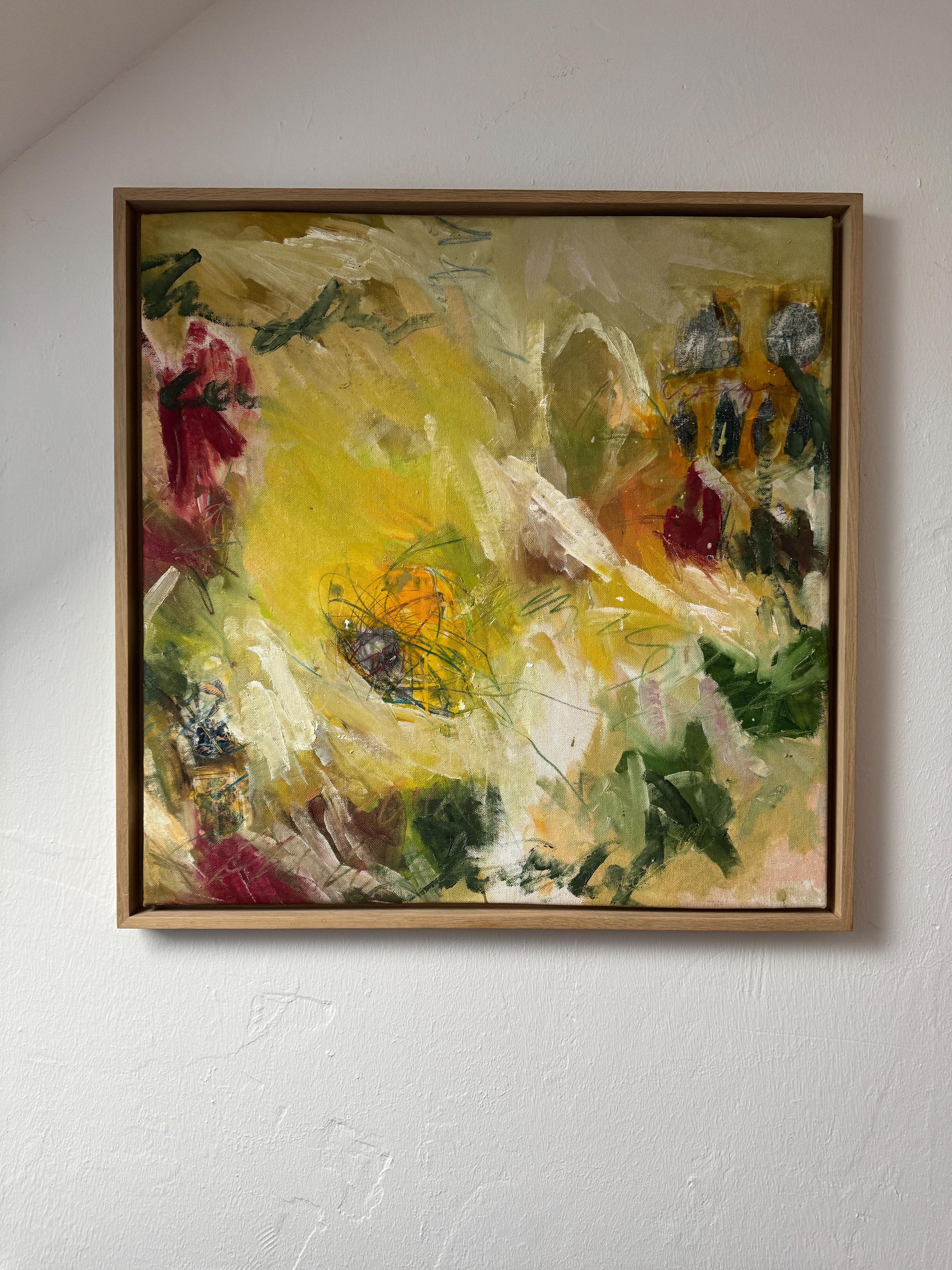Another green World  - by Stefan Heyer Contemporary abstract oil painting For Sale 11