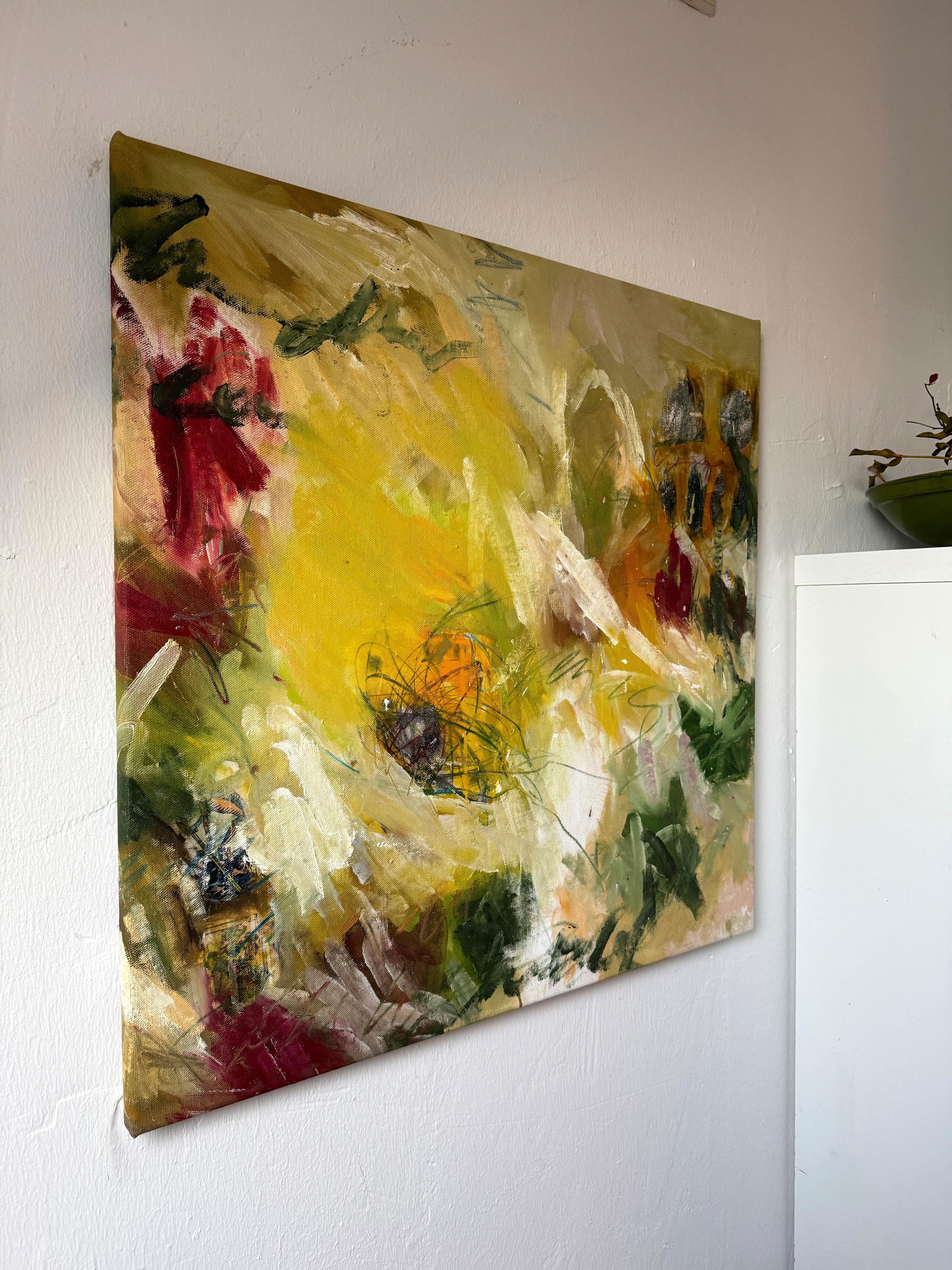 Another green World  - by Stefan Heyer Contemporary abstract oil painting For Sale 12