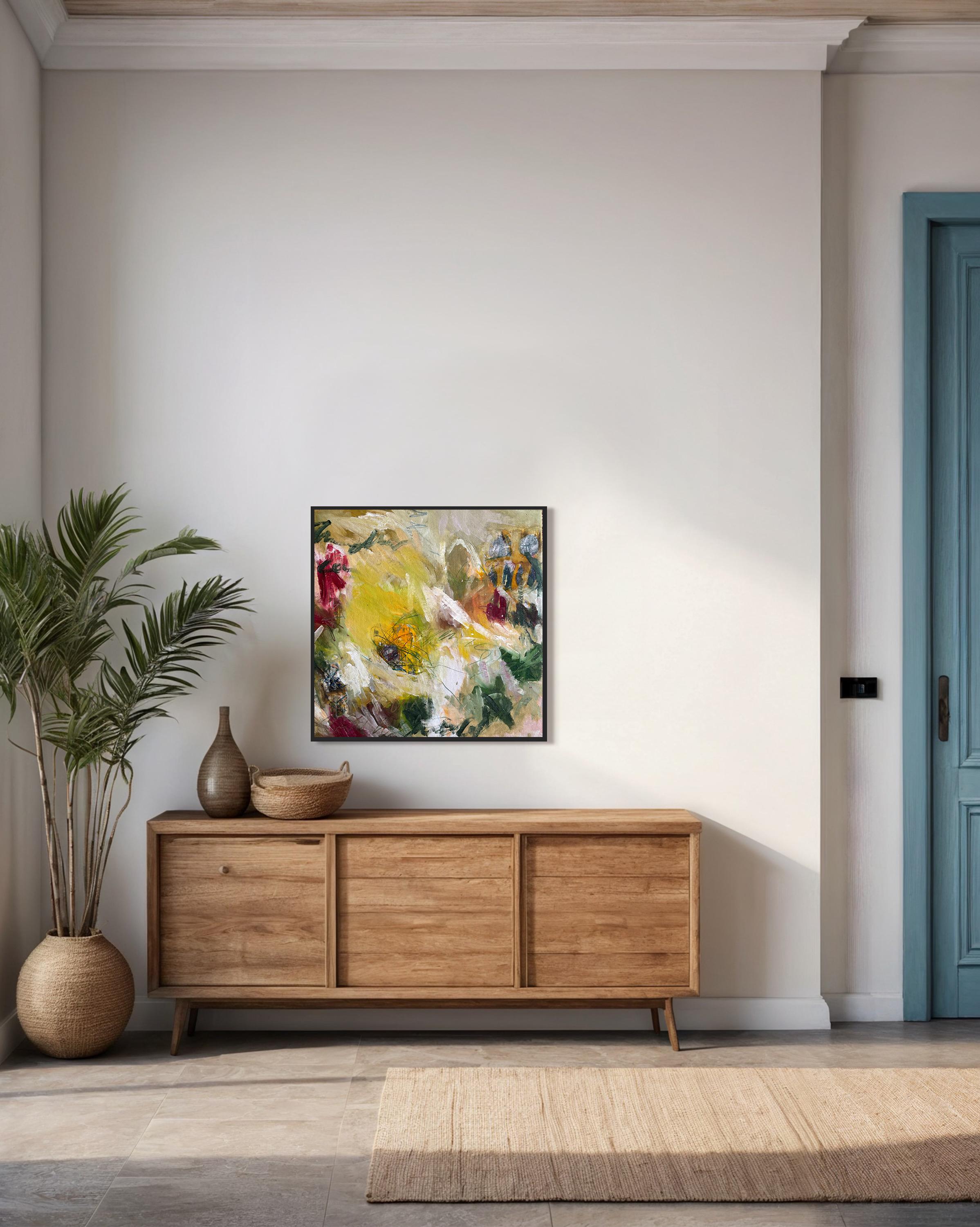 Another green World  - by Stefan Heyer Contemporary abstract oil painting For Sale 2