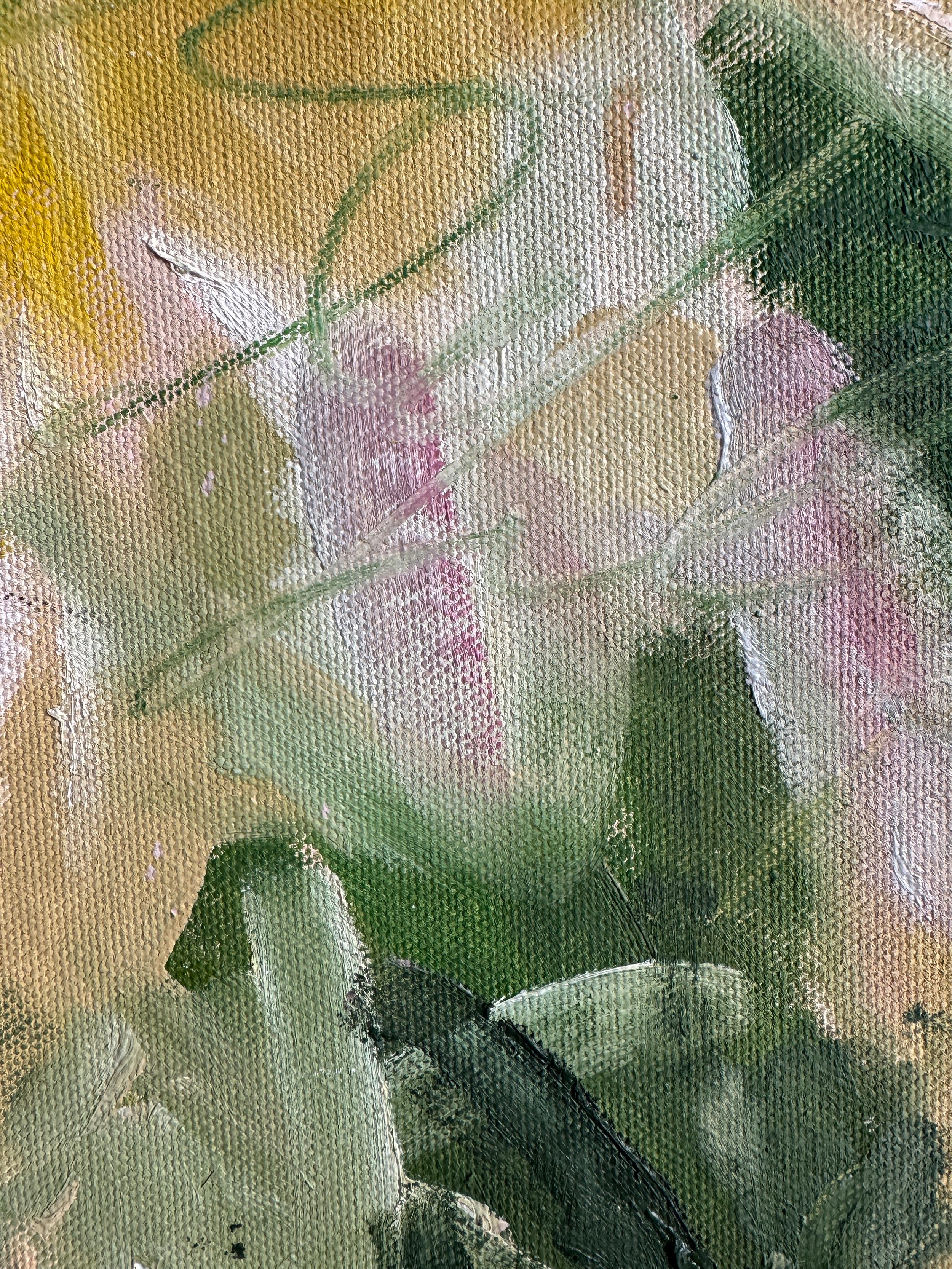 Another green World  - by Stefan Heyer Contemporary abstract oil painting For Sale 3