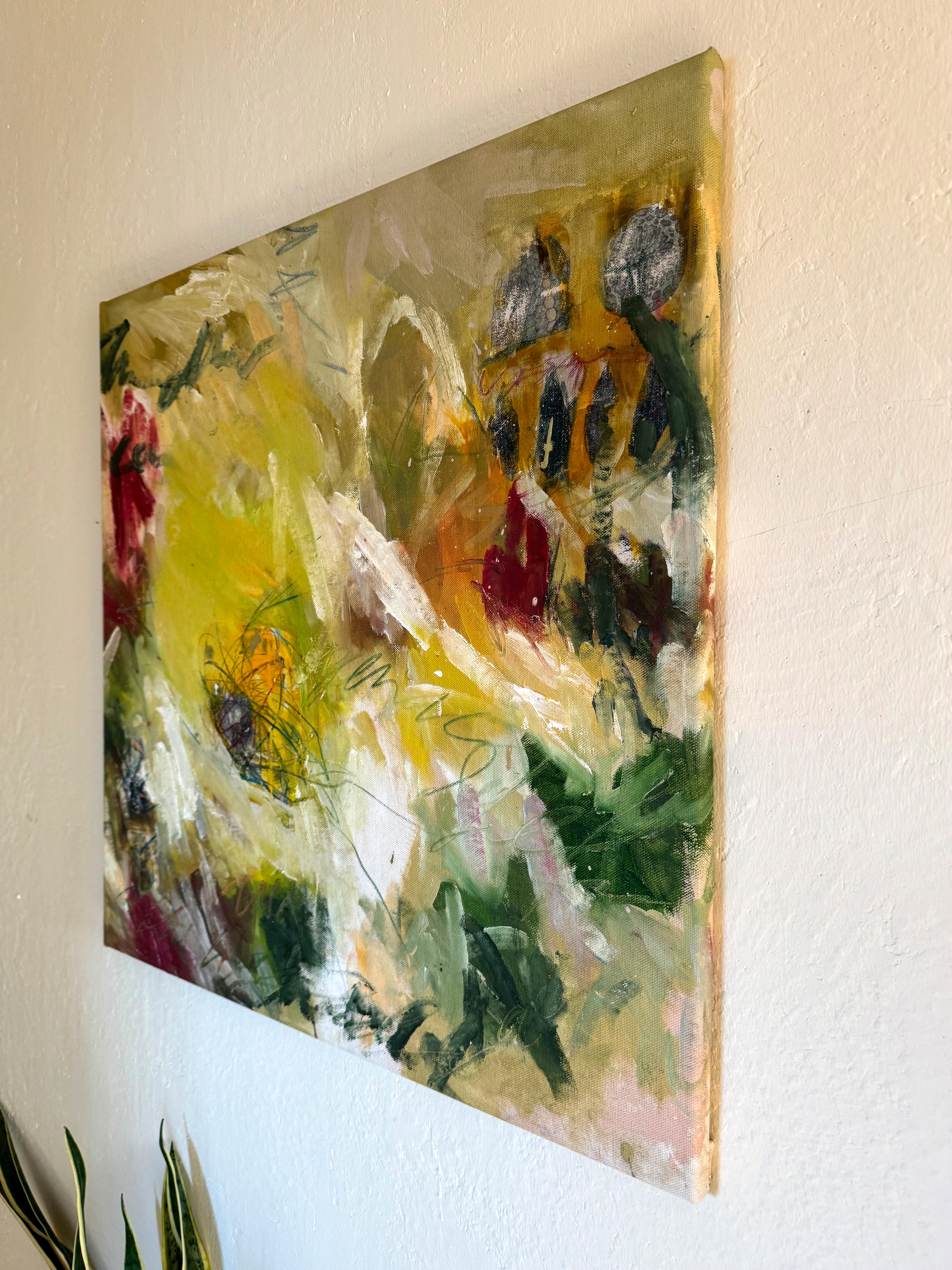 Another green World  - by Stefan Heyer Contemporary abstract oil painting For Sale 5
