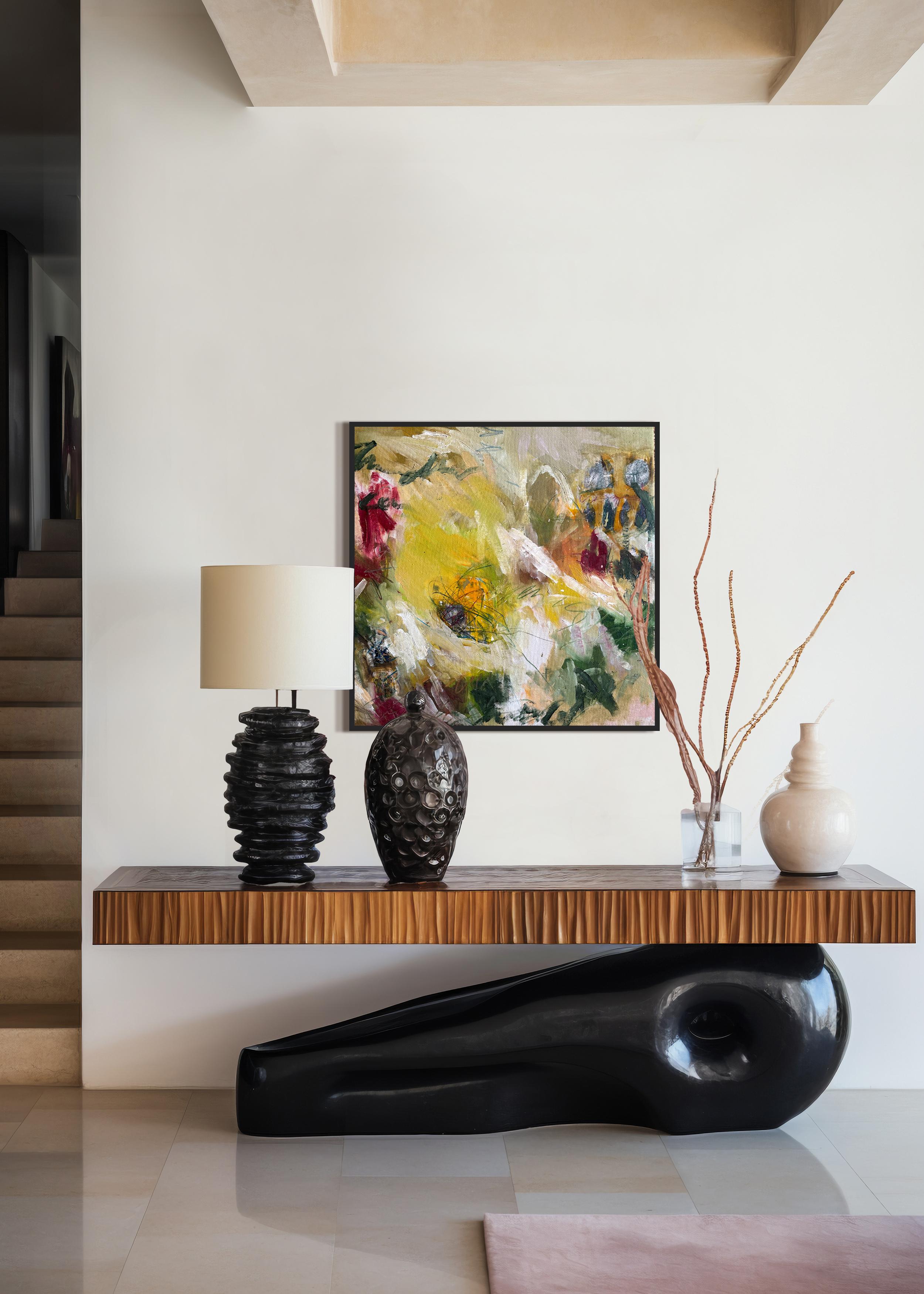 Another green World  - by Stefan Heyer Contemporary abstract oil painting For Sale 7