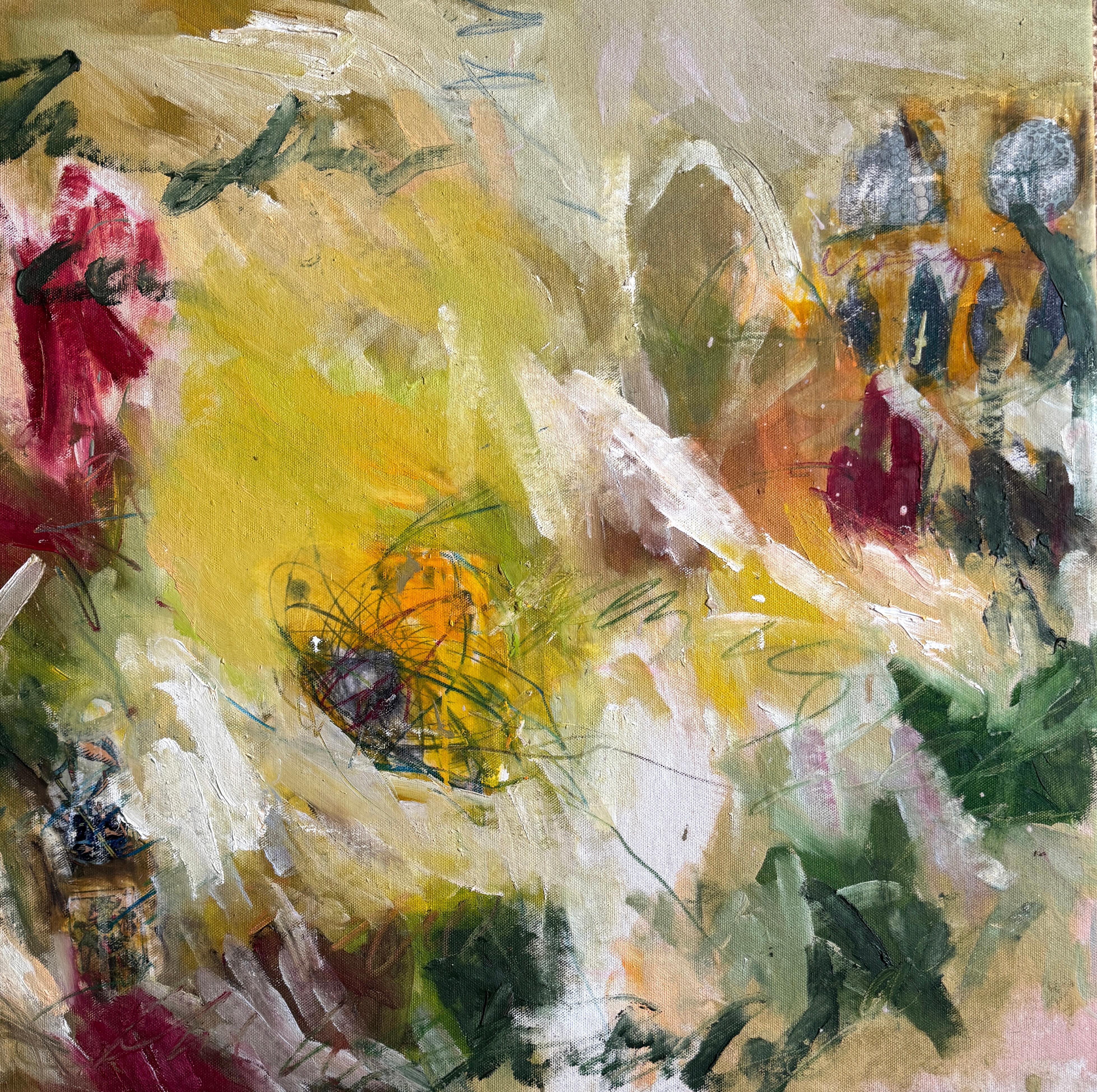 Stefan Heyer’s gestural abstracts delve into personal and collective histories, drawing inspiration from pop culture, esoteric philosophy, and the complexities of our postmodern digital world. His work explores themes of alienation, nature, and