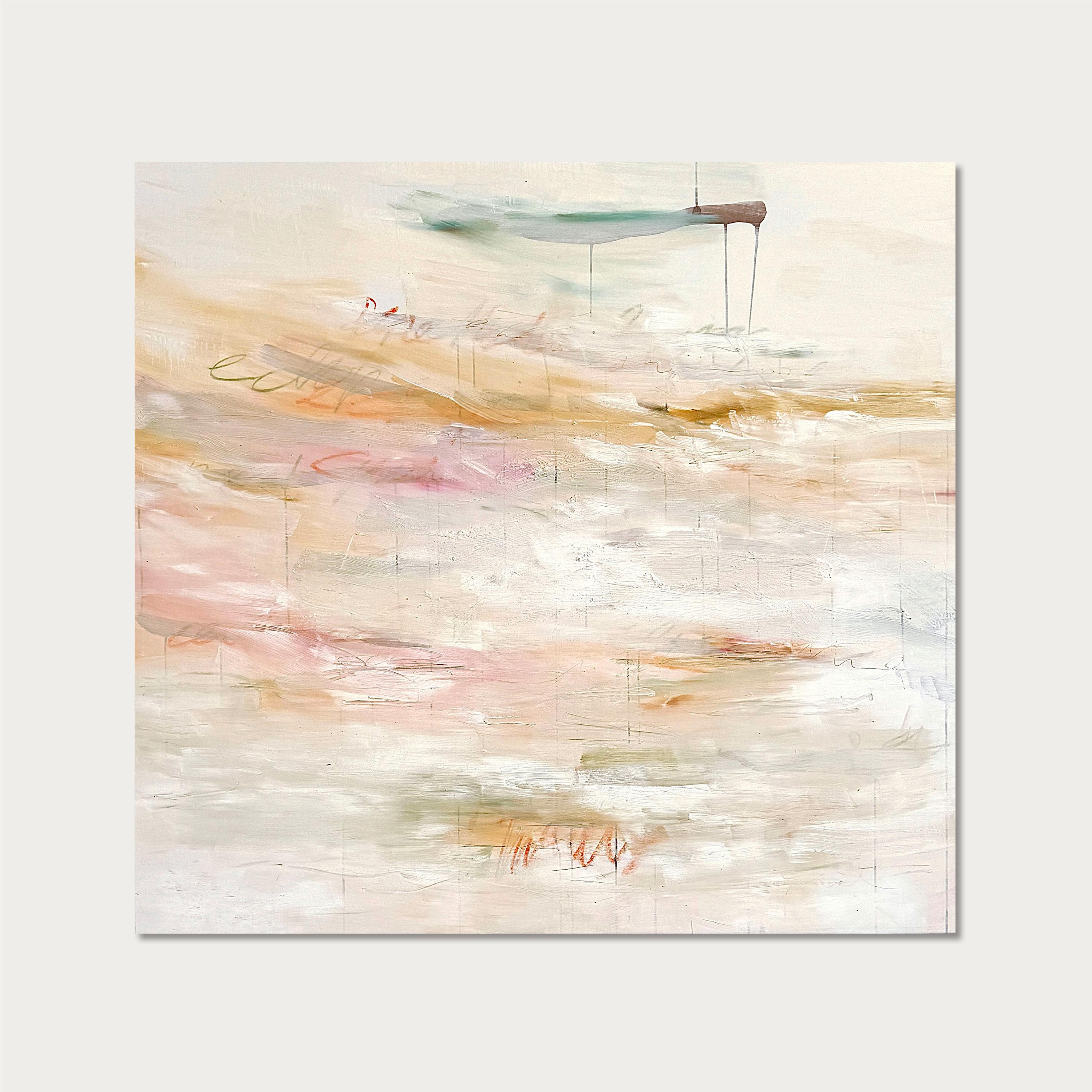 The Sea - von Stefan Heyer Zeitgenössisches abstraktes Ölgemälde im Angebot 1