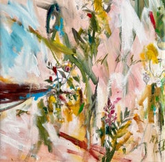 The secret Garden - by Stefan Heyer Contemporary  abstract botanic oil painting