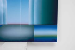 Emaille-Gemälde auf Stahlplatte von Stefan Knapp, „Ohne Titel“, 1989